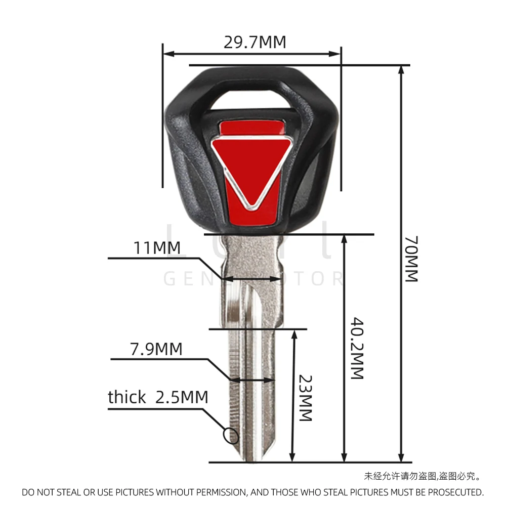 1Pcs Blank Key Motorcycle Replace Uncut Keys for Triumph Bonneville Bobber 675 T100 T120 T800 T900 Tiger 900 800 120 100 motorcycle keys