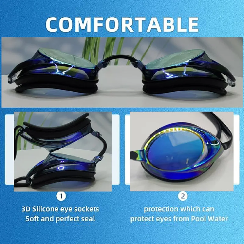 ARENA Swimming Goggles Men Women Professional Anti-Fog UV Protection Eyewear Waterproof Leak Proof Adjustable Silicone Glasses 4