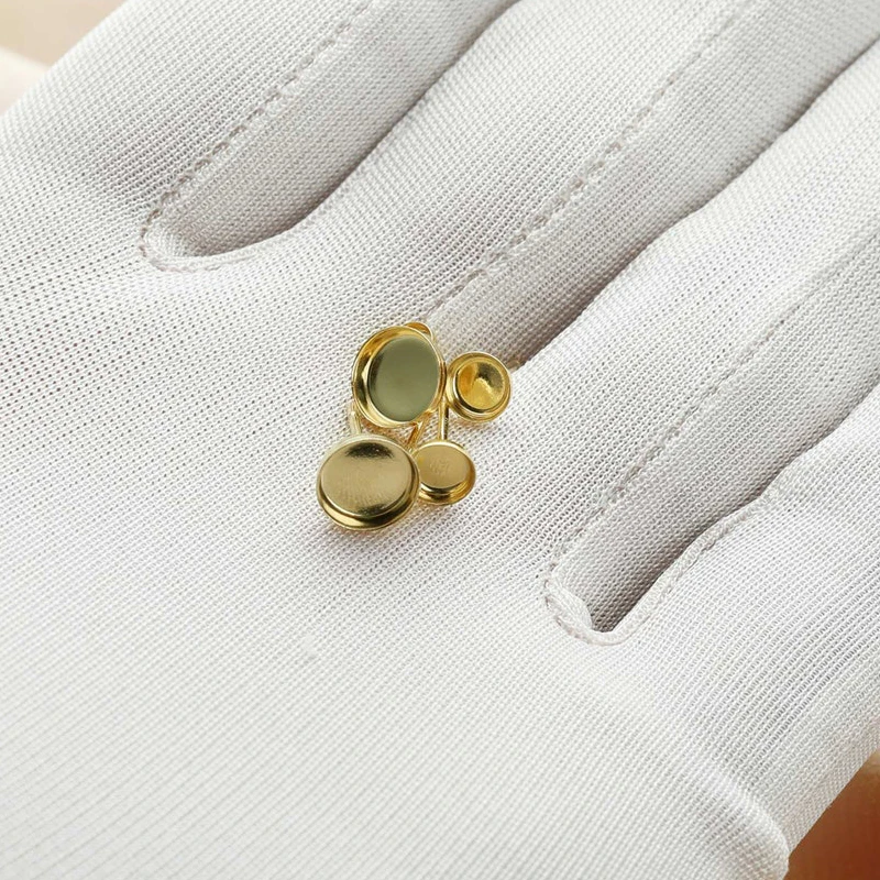 14K Gold Filled Round Bezel Cup Earring for Jewelry Handmde DIY Cup Earring Post Accessories Hypoallergenic Jewelry Accessory