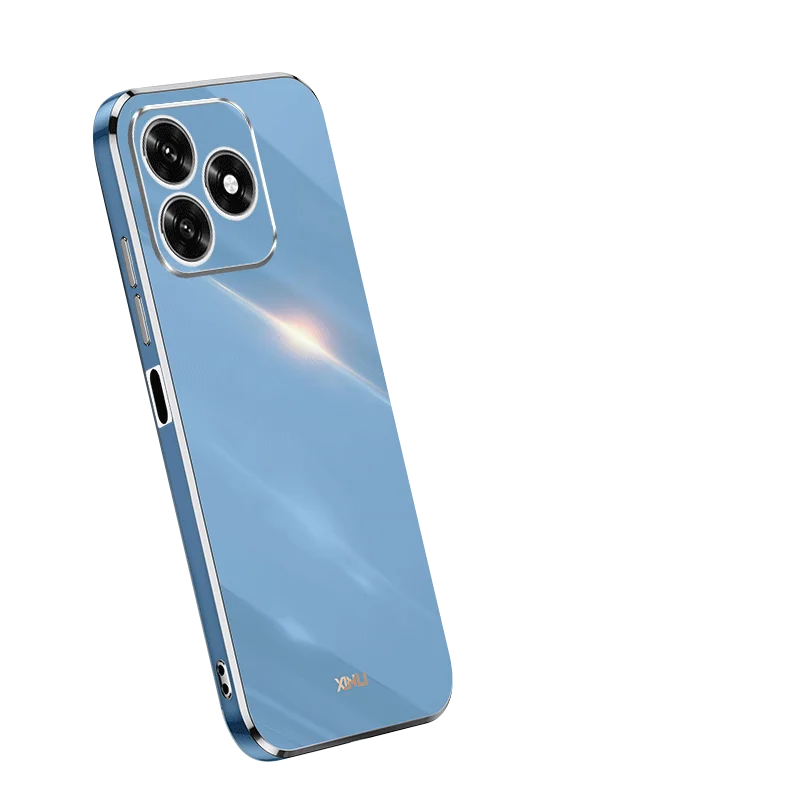 Luxury Shockproof Soft TPU Silicone Case with Square Plating Design