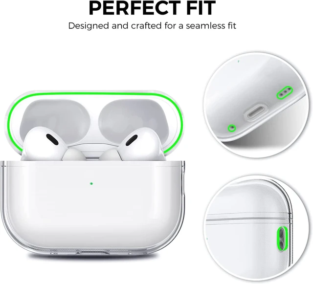 Airpods 2nd Generation Clear Cases  Airpods Pro 2nd Generation Cases -  Gold Cover - Aliexpress