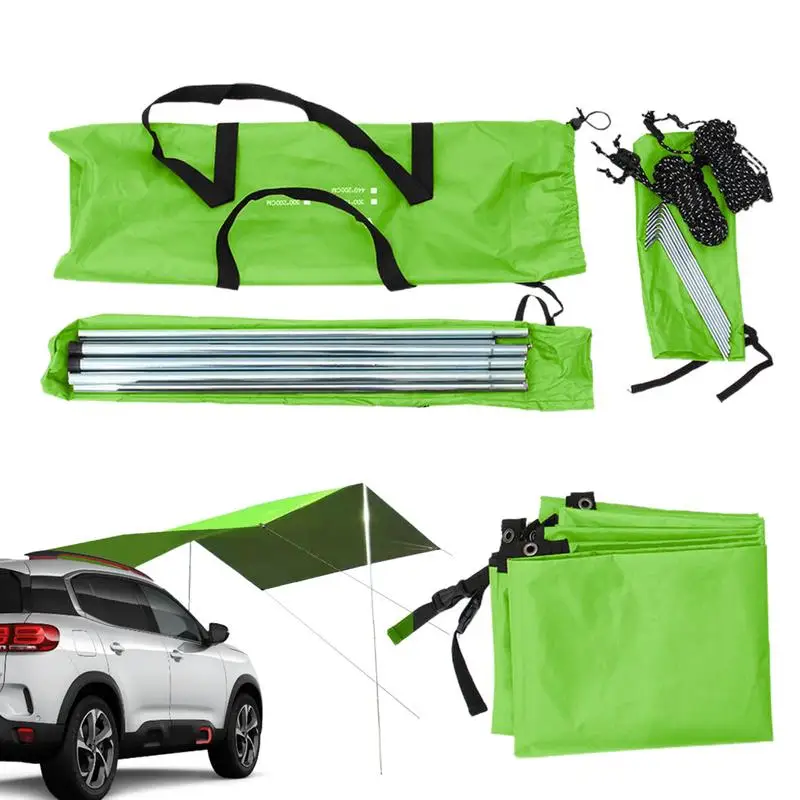 

Trunk Tent Oxford Cloth Suv Awning Tear-Resistant Car Accessories Durable Canopy Tent Large Camping Shelter For Truck Outdoor