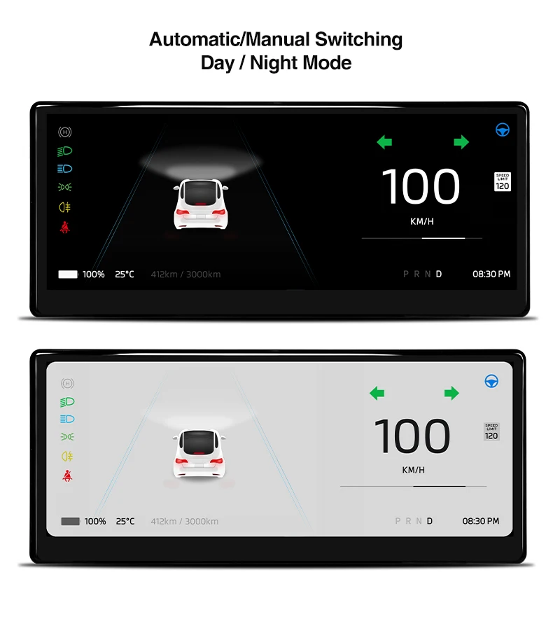 Head Up Display For Tesla Model 3 Y 2017-2024 9-inch Dashboard Digital HighlandH