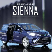 1:24 Toyota SIENNA MPV COMMERCIAL VEHICLE Simulation Diecast Car Metal Alloy Model Car Children's toys collection gifts F504 1