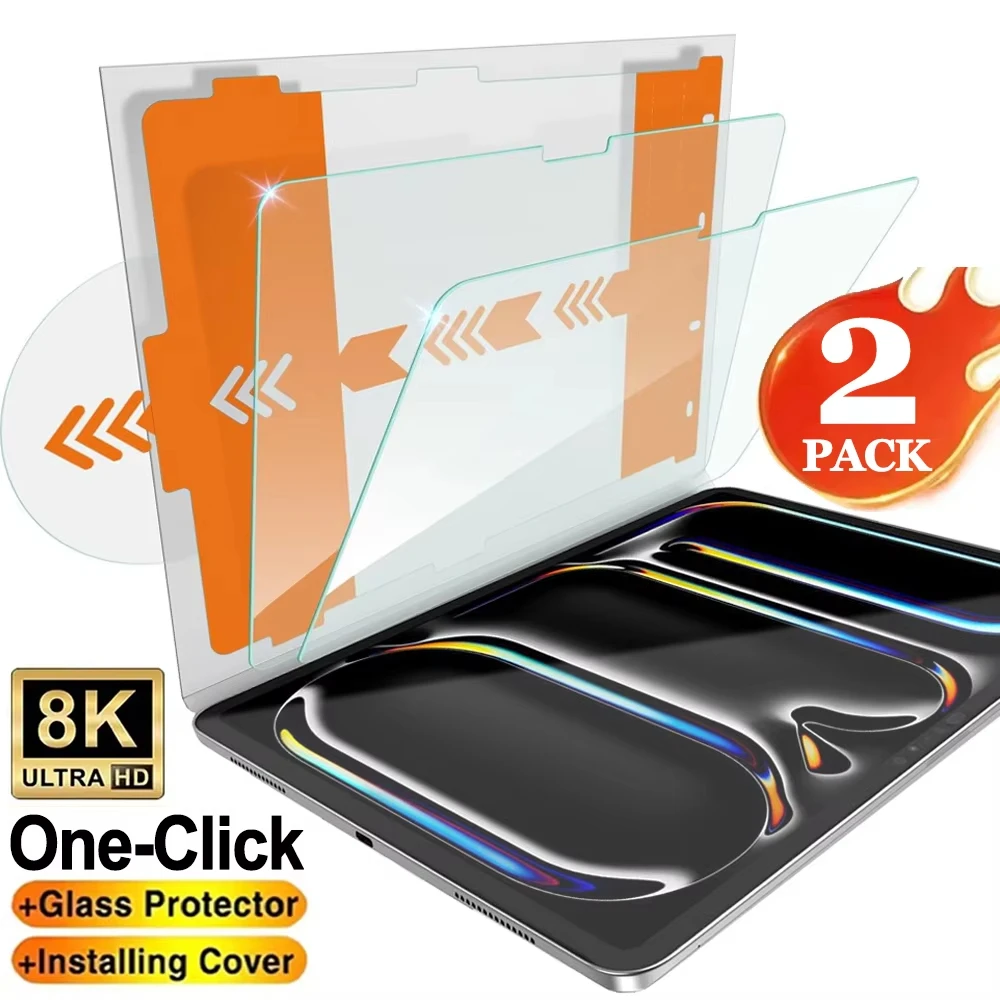 2-Pack HD Tempered Glass Screen Protectors - Easy Installation