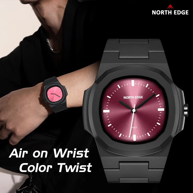 NORTH EDGE VOLT Unisex Waterproof Digital Sports Watch - Stylish 50M Swim-Ready Timepiece