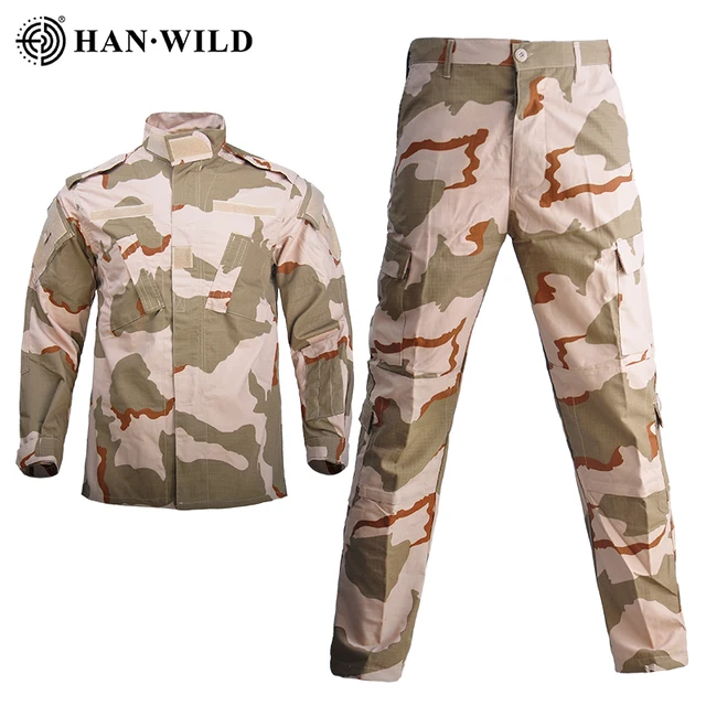 Men Tactical Uniform Outdoor Military Combat Army Uniform Sets Shirt + Pants Hunting Clothing Sniper Camouflage Suit Size XS-2XL