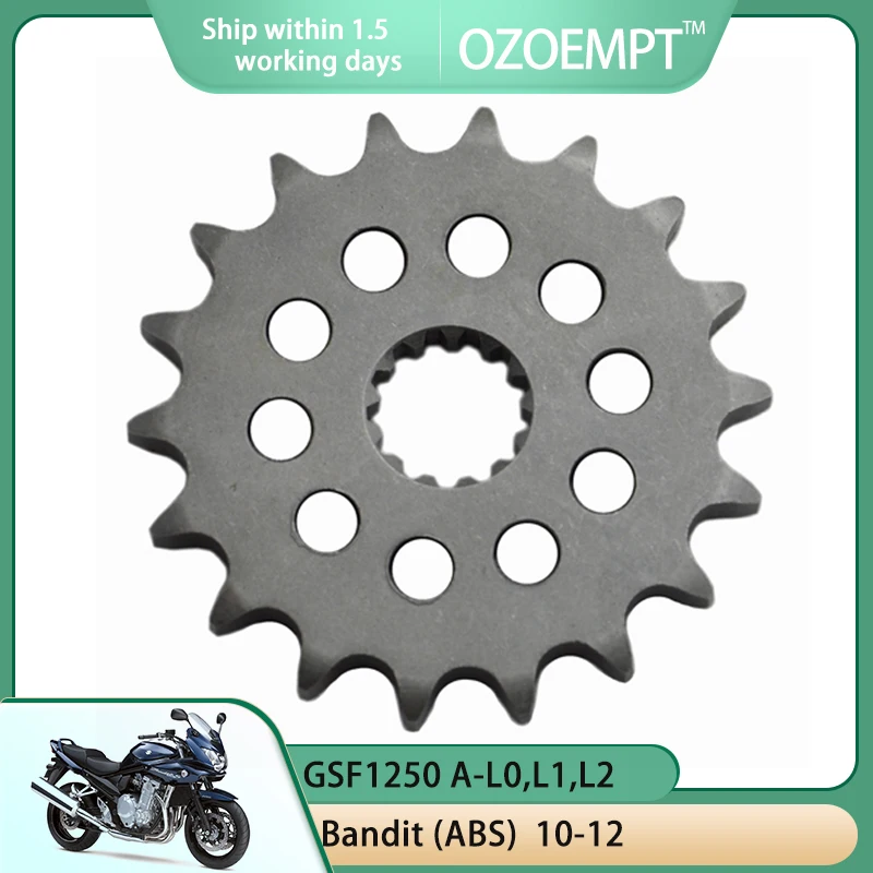 

OZOEMPT 530-18T Motorcycle Front Sprocket Apply to GSF1250 K7,K8,K9 Bandit (ABS) A-L0,L1,L2 Bandit (ABS) SA-L0 Bandit Traveller