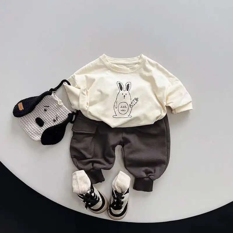 Frühling Herbst Kinder T-Shirts 1-8Y Jungen Mädchen Baumwolle Druck Langarm T Shirts Tops Tees Kleinkind Tragen Für Kinder Kleidung Neue – Detail 5