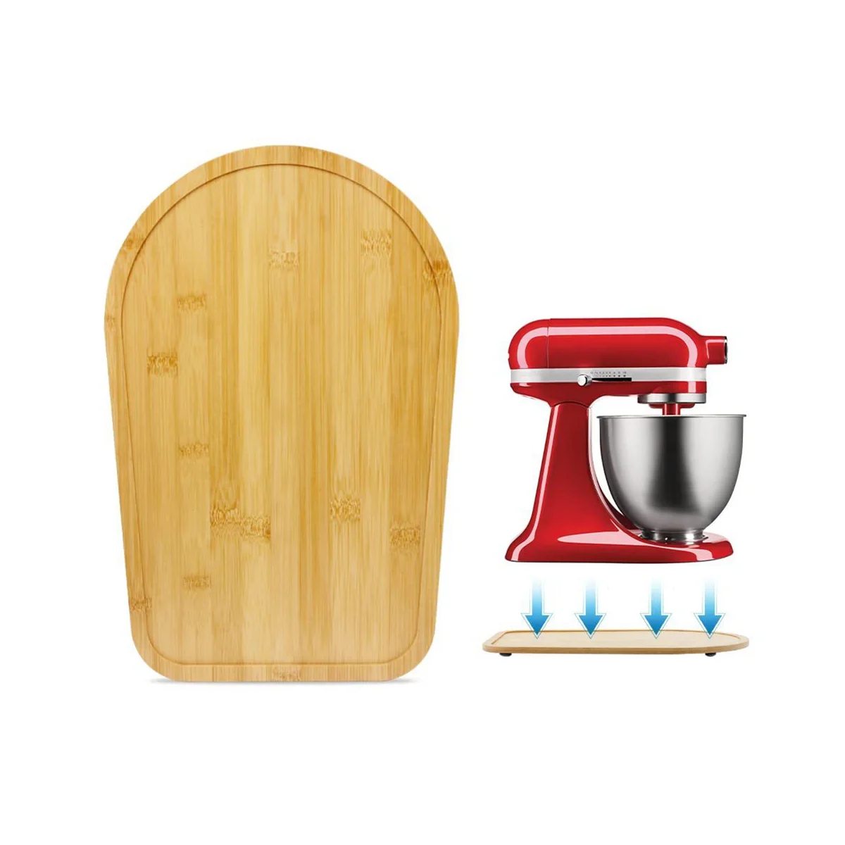  Bamboo Sliding Mat for Kitchenaid Mixer, Compatible with  Kitchenaid 3.5 QT Artisan Series Tilt-Head mixer,Mixer Mover Slider Mat  Pad,Kitchen Appliance Slider Mat, Kitchen Aid Mixer Accessories: Home &  Kitchen