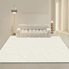 Modern Cream Style Carpet Living Room Minimalism Decoration Sofa Large Area Rugs Bedroom Bedside Tables Washable Non-slip Mats 1