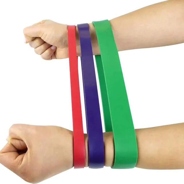 3 Colors Resistance Bands Natural Latex Expander Power Yoga Rubber Loop Fitness Elastic Bands Pilates Sport Workout Equipment 5