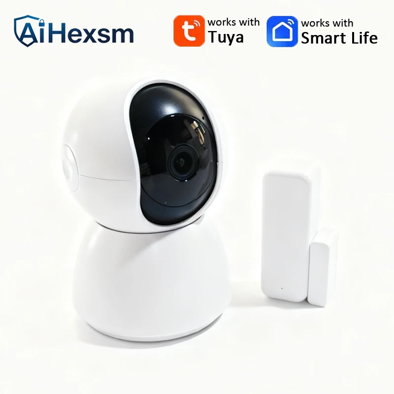 WiFi Camera HD 1080P Surveillance Auto Tracking Wireless Security System Alarm Kits Door Open Motion Detector alarm isHome APP 1