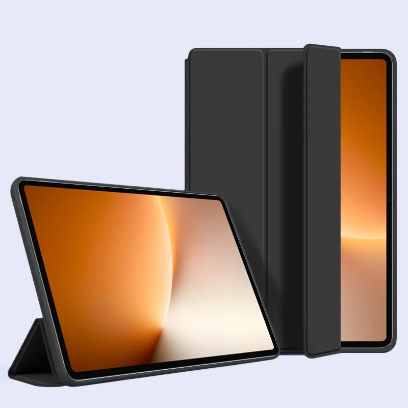 Sleek PU Leather Silicone Stand Case