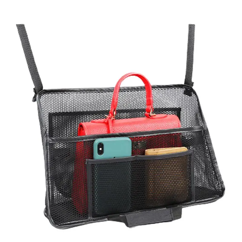 

Storage Net Pocket Holder Polyester Storing Holders Between Cars Chair Mesh Holes Bags With Tray Phone Computer Container