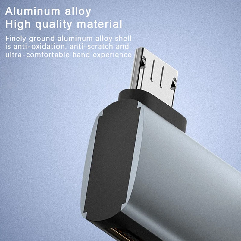 OTG Cable Adapter 4K 90 Degree Left Angle Powered Micro USB To USB OTG Adapter For TV Tablet Fire TV Stick