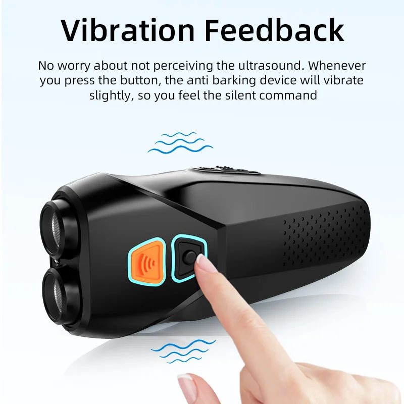 Pet Dog Repeller ROJECO Ultrasonic LED Anti Barking Deterrent Device + Flashlight