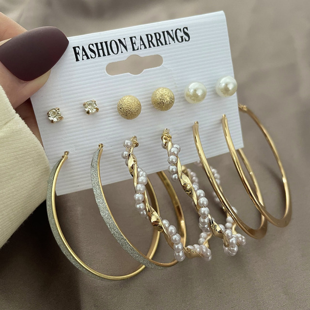 Boho Snake Butterfly Drop Earrings For Women Geometirc Gold Metal Circle Hoop Earrings Set 2022 Trend Jewelry Best Gift