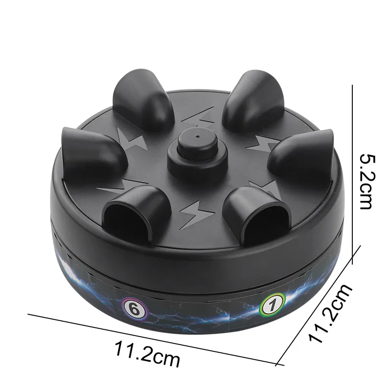 Funny Electric Shock Polygraph Tricky Lie Detector Test Lucky Shock Roulette 6 Fingers Novelty Party Board Game Toys For Adults 6