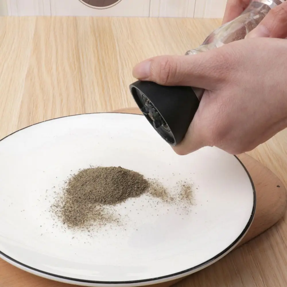 Cooking Grinding Natural Manual Acrylic Refillable Spice Grinder Kitchen Tool Sea Salt Jar Pepper Mill Grinder salt and pepper grinder nut spice grinder pepper grinder herb spice grinder