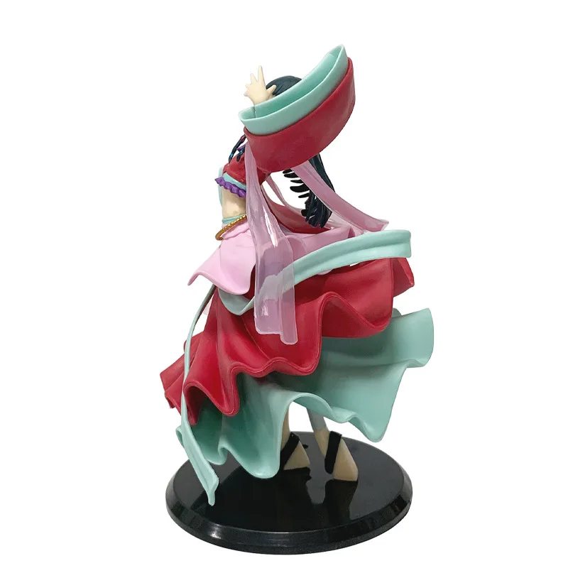 19cm Ancient-style Dance Dress Anime Figurine - PVC Ornament & Desktop Decoration