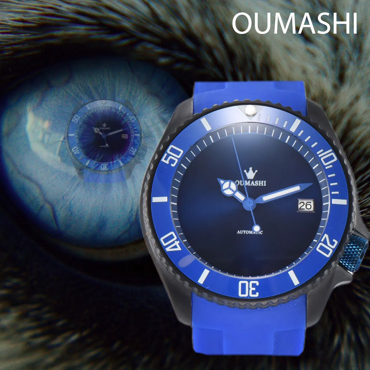 OUMASHI Men's Watch nh35 Movement Luxury Fashion Sports Automatic Machinery Stainless Steel Waterproof 5Bar oupinke original gold diamond men s swiss automatic mechanical watch 5bar waterproof sapphire mirror luxury brand men s watch