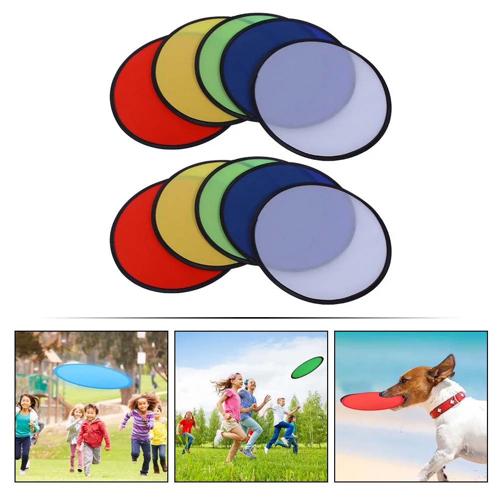 10 Pcs Toy Outdoor Play Toys For Kids Pocket Flying Funny Outdoor Portable Fold Child