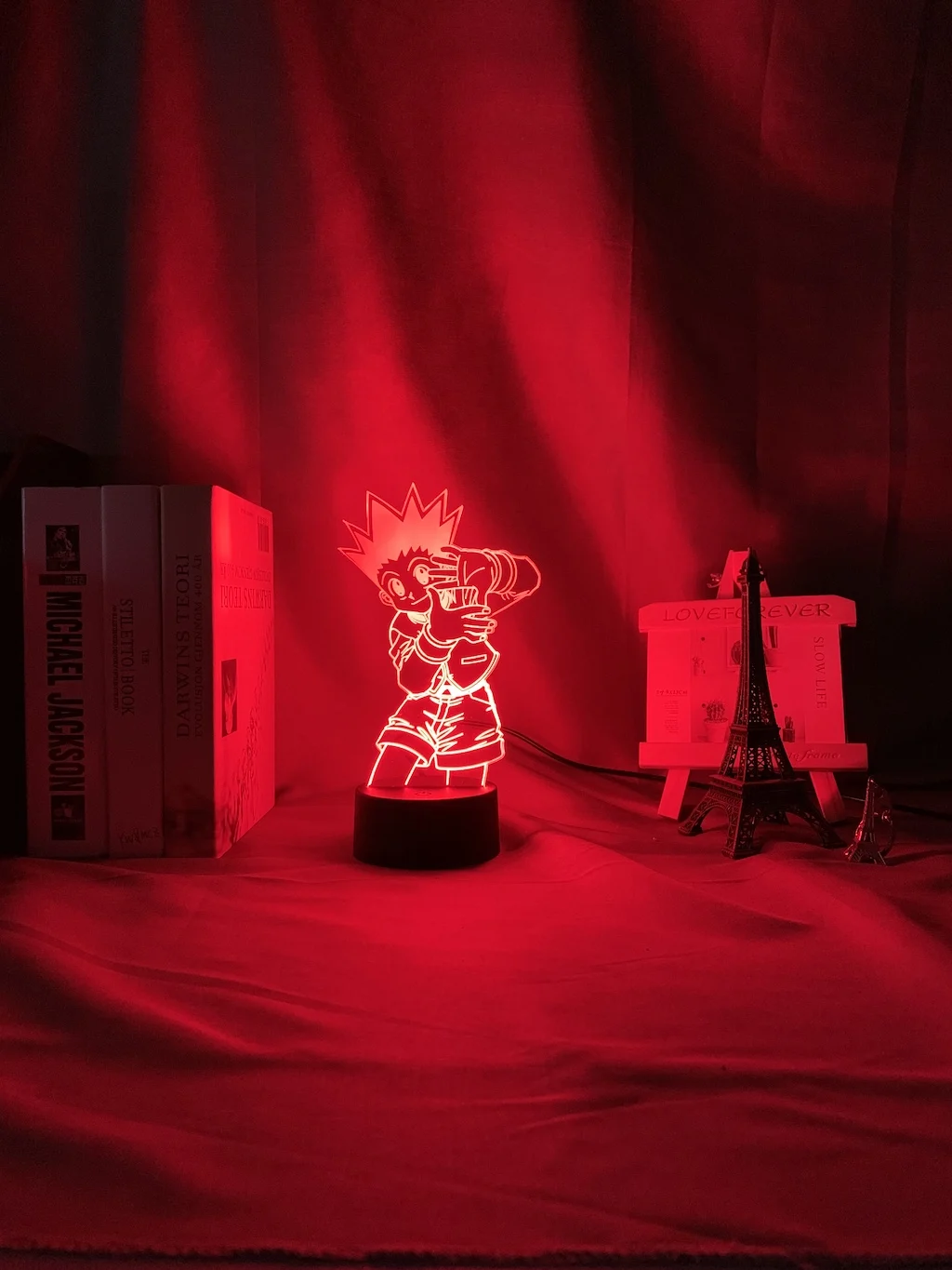 Nightlight para a Criança Decoração do Quarto Crianças Noite Figura Led Bateria Powered 3d Lâmpada Anime Hunter x Presente Luz Gon Css 5 Home & Garden