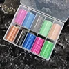 10 rolls Girl Cartoon Print Animal Nail Foils Stickers Decal Sliders Transfer Foil Wrap Leopard Nail Art Sticker 4