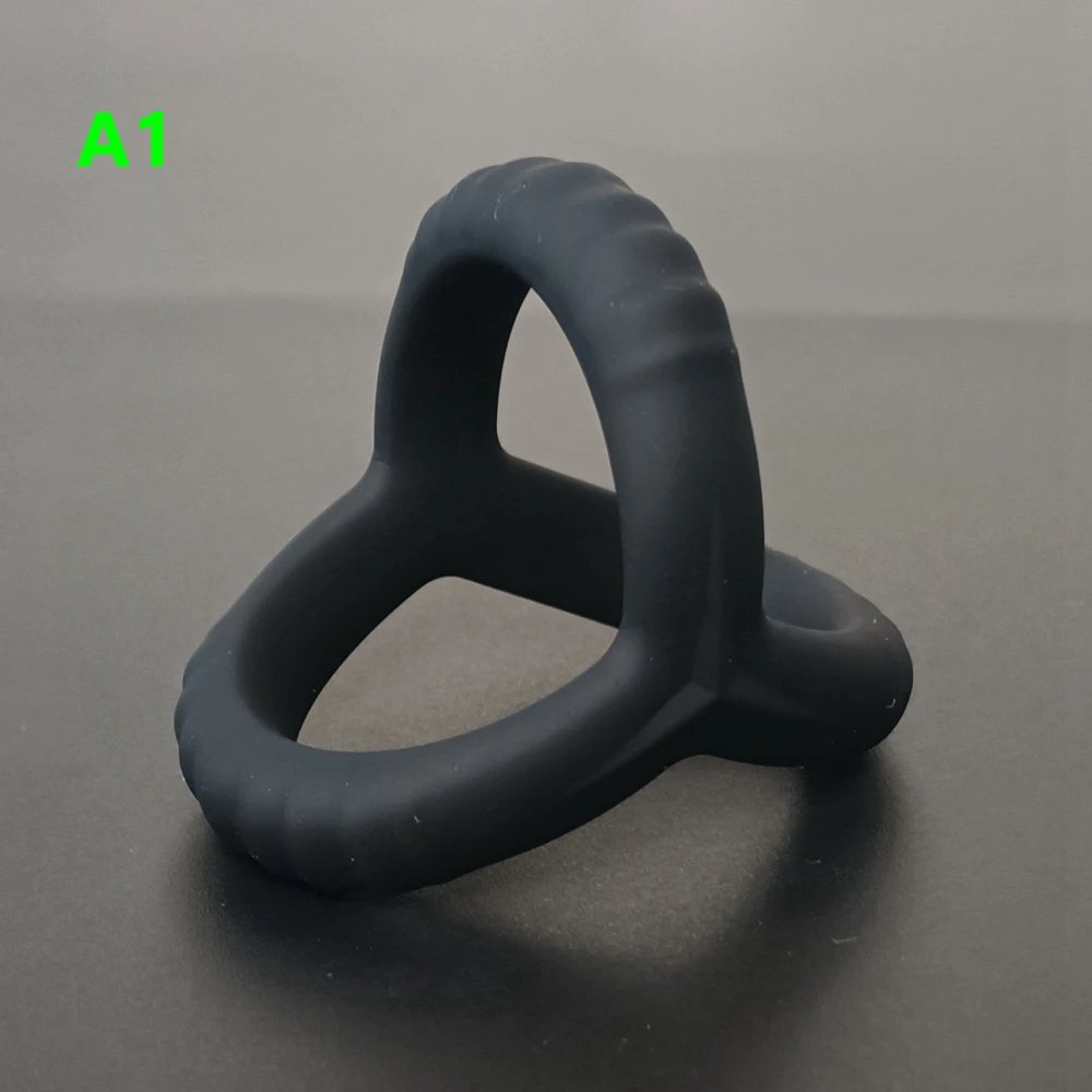 Tanie Cock Ring wielokrotnego użytku silikonowe opóźnienie wytrysku silniejsza erekcja Sex Yoys materiały sklep