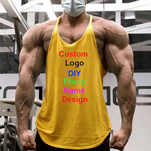 Camiseta deportiva de entrenamiento para hombre, Top de Fitness, camiseta  sin mangas para gimnasio, chaleco de marca para culturismo, camisetas  musculares - AliExpress