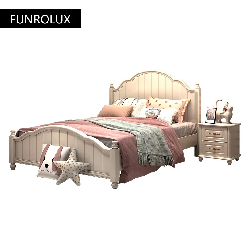 어린이 침대 소녀 공주 침대, 작은 아파트, 심플 모던 청소년 침대, 1.2M 싱글 침대, 1.5M 아이 침대  Best5