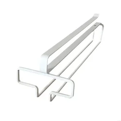 Elevated Red Wine Glass Hanging Rack with Inverted Drainage (White B4562D)