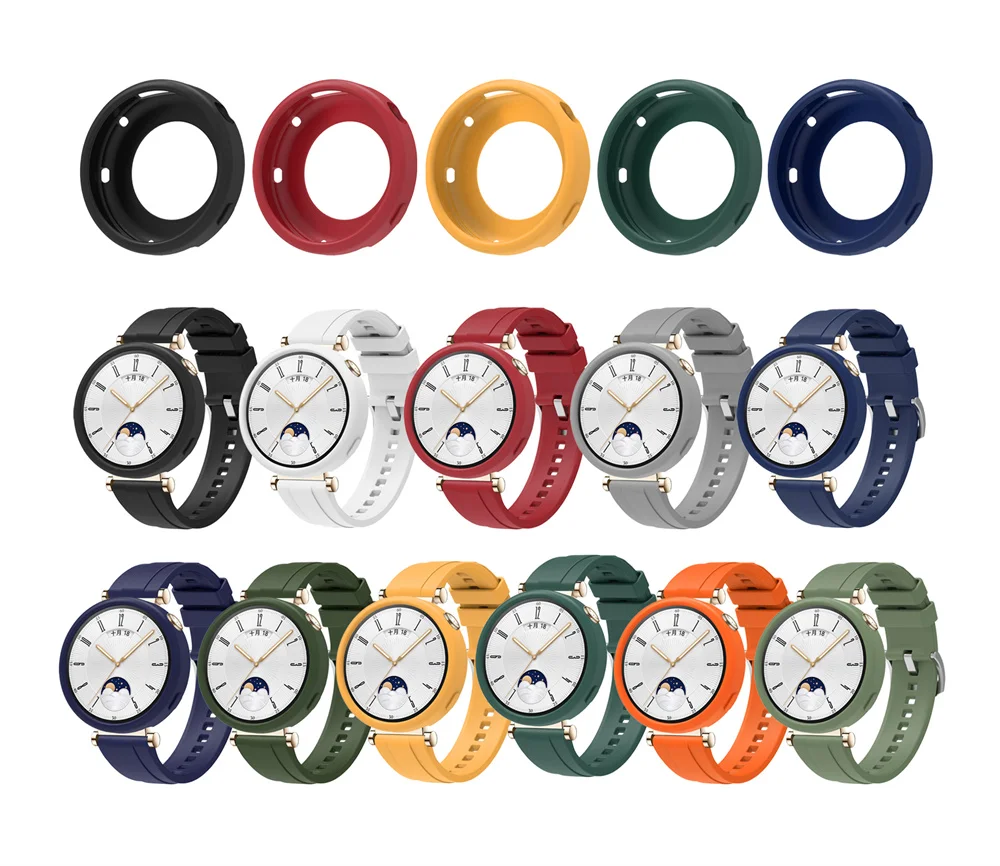حافظة بسوار من السيليكون الناعم لساعة اليد ، سوار...