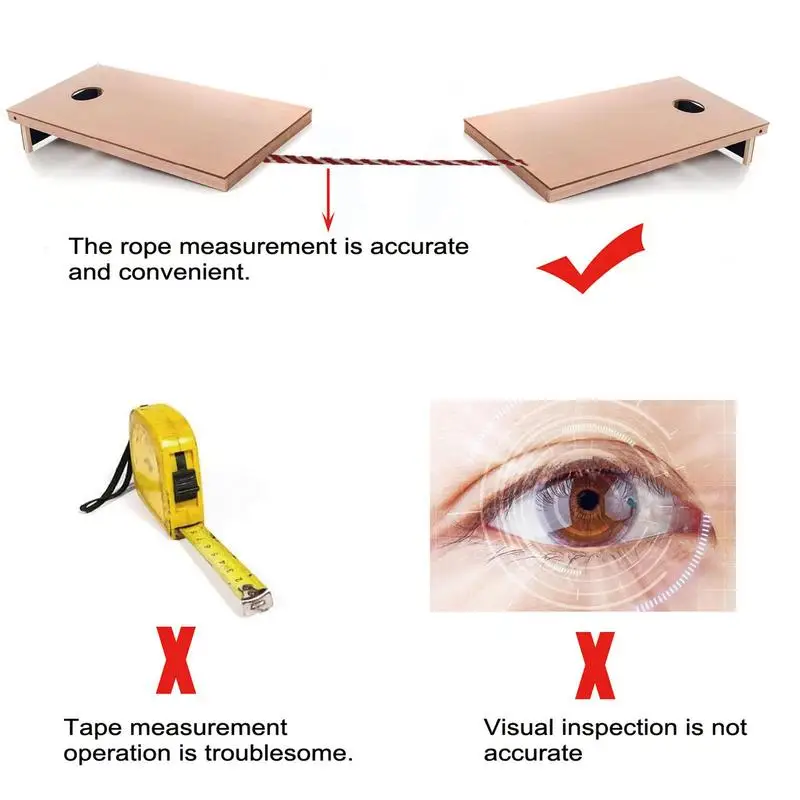 AIWEILUCK Cornhole Boards Distance Setup Tool, Cornhole Game Measuring
