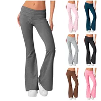 Women Flare Leggings High Waist Wide Leg Yoga Pants Seamless Fitness Workout Tights Gym Sports Trousers Casual Slimming Clothing - Image 2
