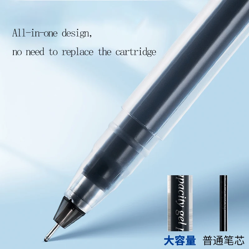M&G Precision Gel Pen 0.5mm Fine Tip High-Capacity Ink Black/Blue/Red Ideal for Students And Business Integrated Design