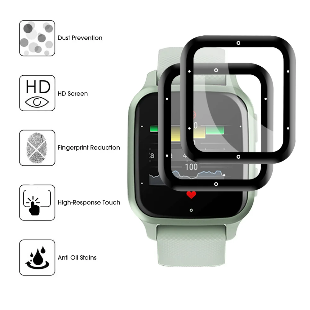 6x Savvies SU75 Film de protection d'écran pour Garmin Venu Sq 2