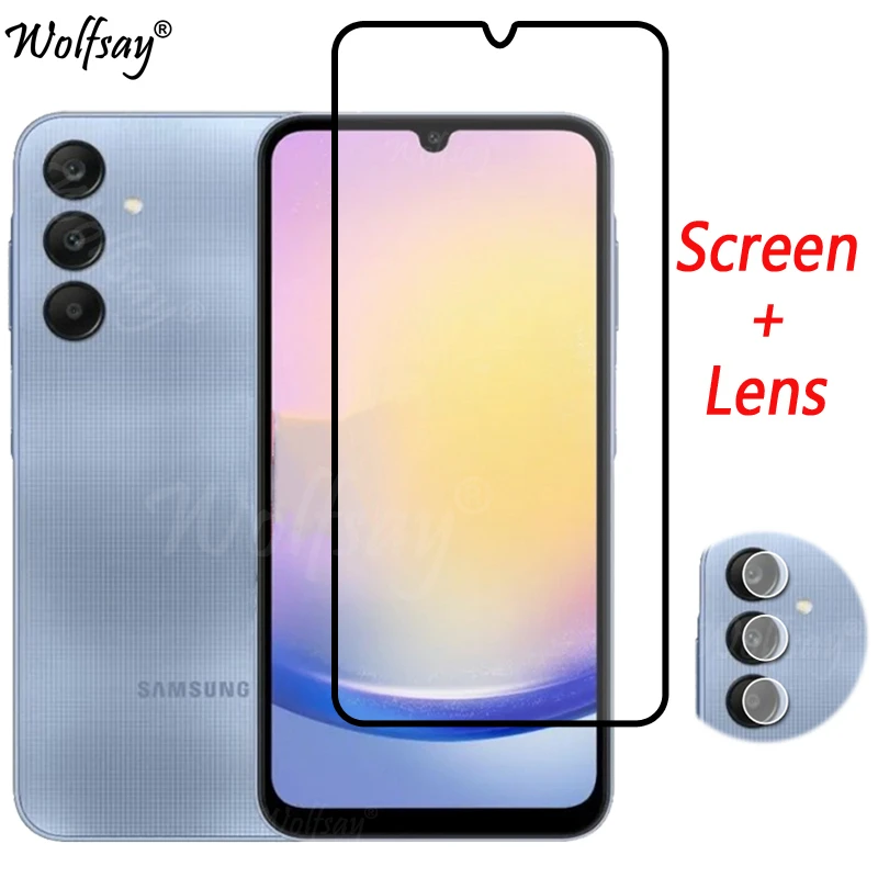 Vetro Temperato A Copertura Totale Per Samsung Galaxy A25 5G Proteggi Schermo Per Samsung A25 5G Vetro Per Fotocamera Per Samsung A25 5G Glass