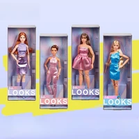 Muñeca Barbie Original Looks Signature Fashion 1/6, vestido rubio con múltiples articulaciones, accesorio a juego, colección de juguetes para niñas, tema de postre - Imagen 6