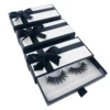 Wholesale 5D Mink Eyelash Packaging Box With Tray Luxury Dramatic 3D Eyelashes Case Vendor Custom Logo Makeup 3