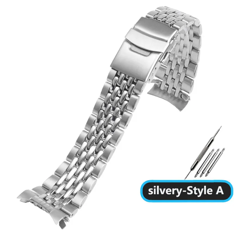 Enhanced Stainless Steel Watch Band - 22mm Strap for Seiko Water Ghost Series