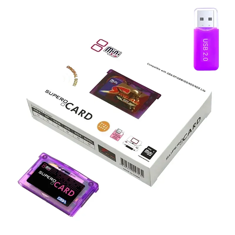 Gameboy Advance Supercard Lite Supercard Card Mini SD Card Adapter