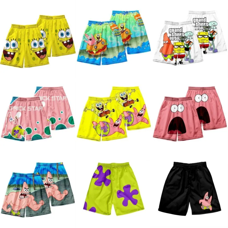 Nova-Cartoon-Ver-o-Bob-Esponja-Cal-a-Quadrada-Kawaii-Shorts-Praia ...