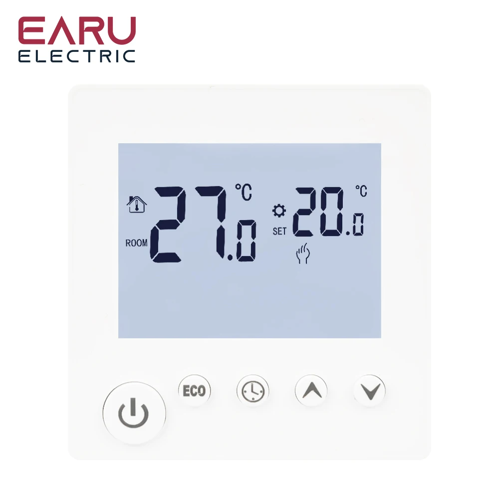 AC90V-240V 3A 16A Water Electric Floor Heating TRV House Room Thermostat Tempera