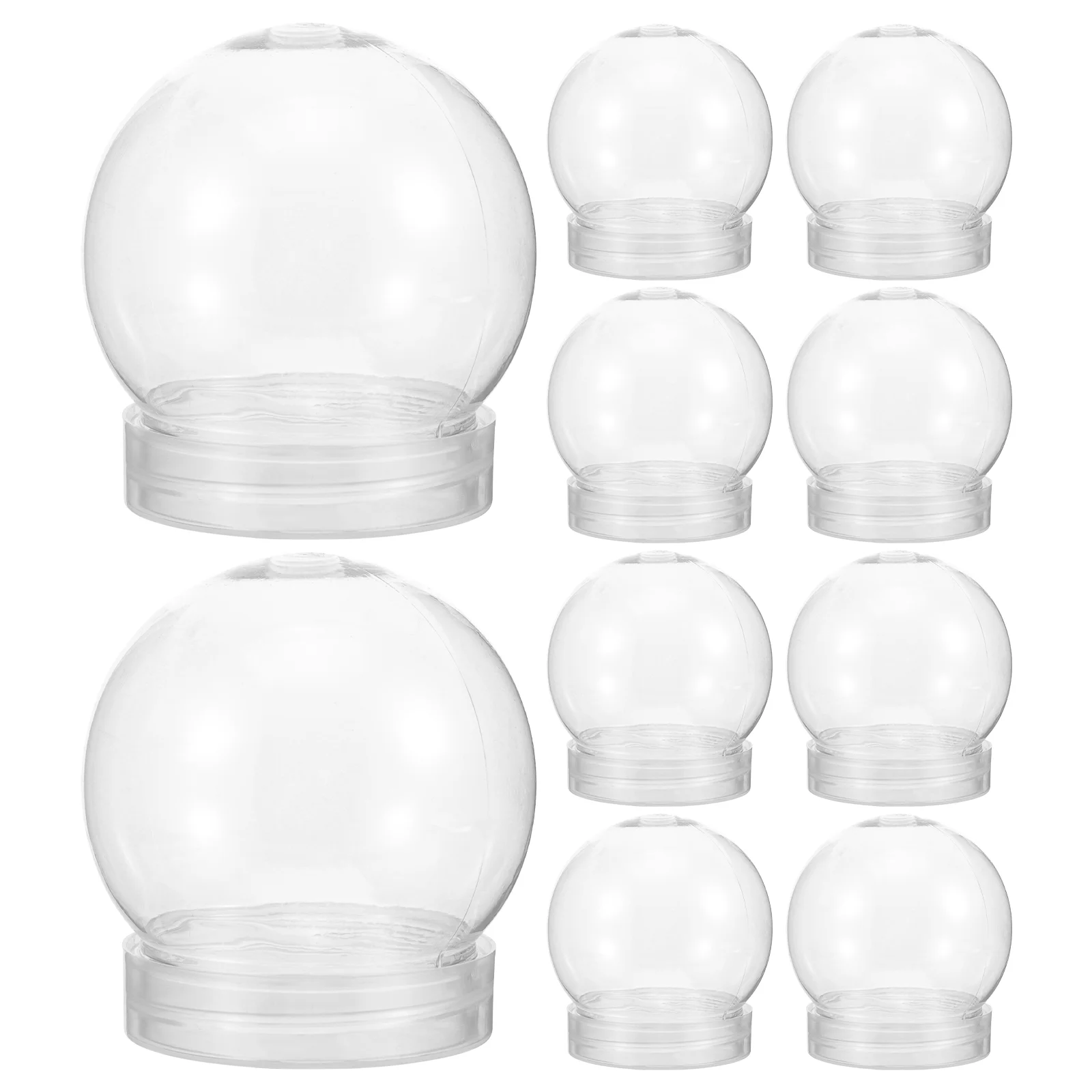 

Plastic Water Globes DIY Craft Props Clear Snow Globes Clear Water Globes with Screw Off Cap Empty Snow Globe Making Props