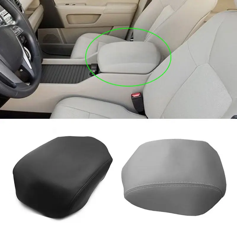 Honda Pilot 2009-2015 Interior Armrest Cover Set - Gray Microfiber Leather Door Panels & Console Lid