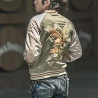Non Stock Suka Reversible Souvenir Jacket Embroidered Sukajan Baseball Outerwear 1