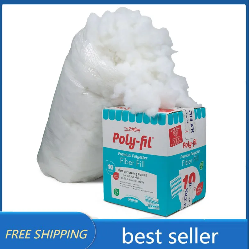 

Poly-Fil Premium Polyester Fiber Fill by Fairfield, 10 Pound Box