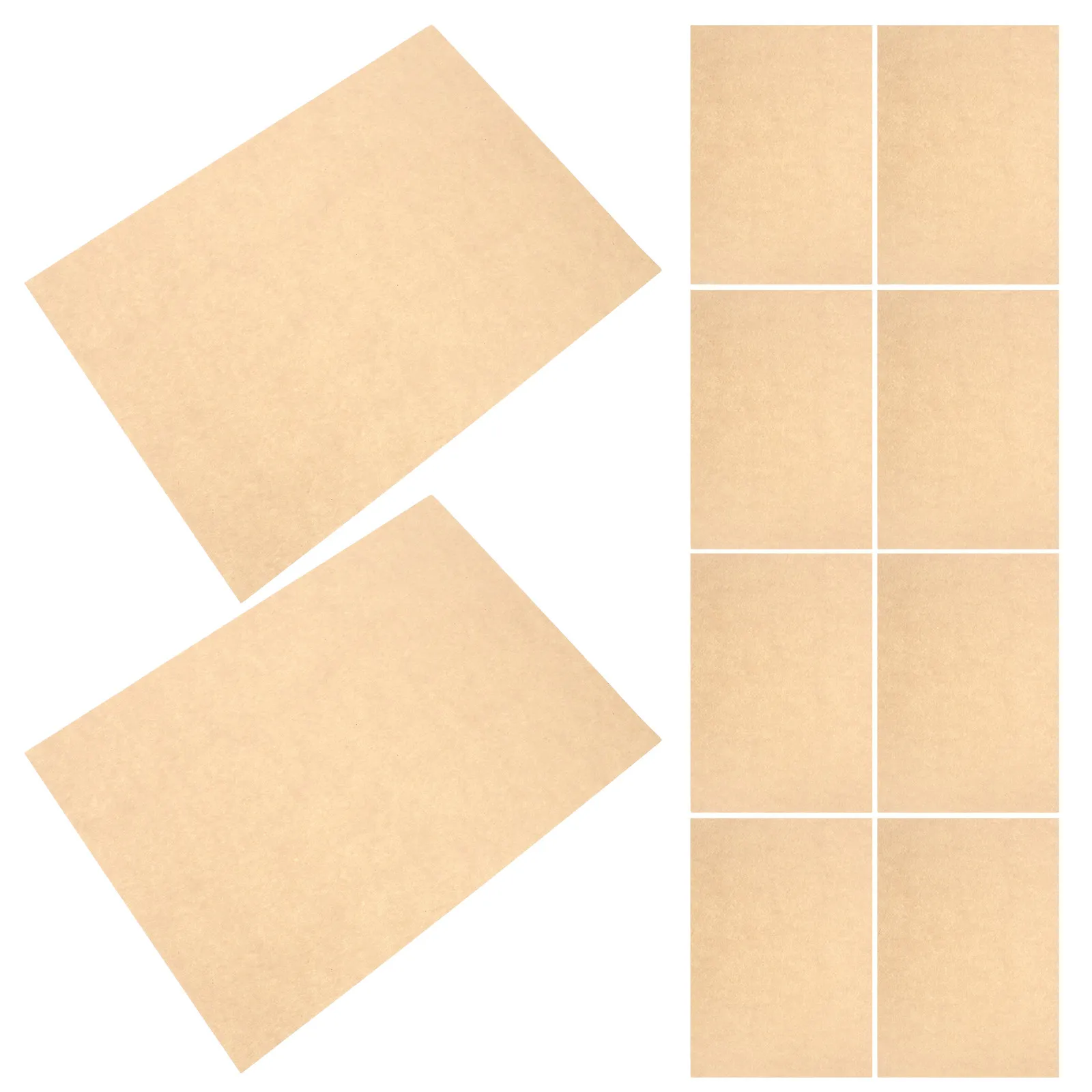 50Pcs A4 표백되지 않은 밝은 갈색 양피지 시트 DIY 편지 봉투 인증서 졸업장 90G 용 레트로 필기 용지